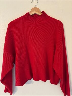 MAEVE Fall Apple Orchard Sweater Cozy Oversized Medium